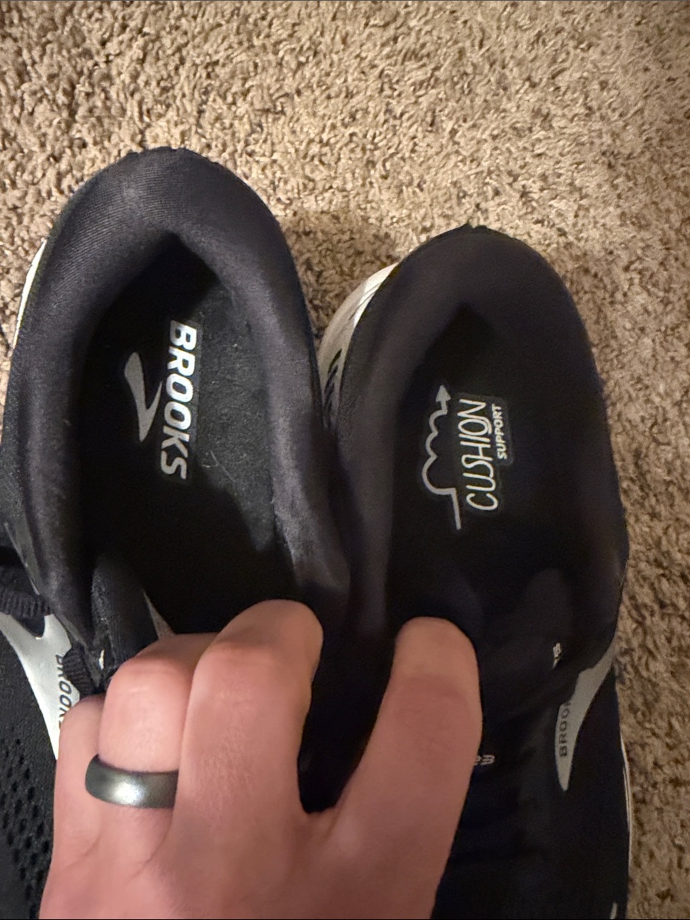 Brooks Adrenaline GTS 23 Women’s Running Shoes - Black and White - Picture 7 of 7